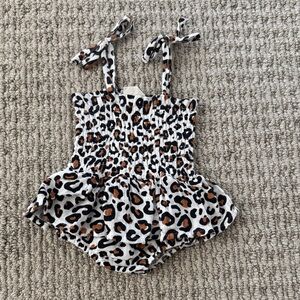Leopard Print Kids One Piece
